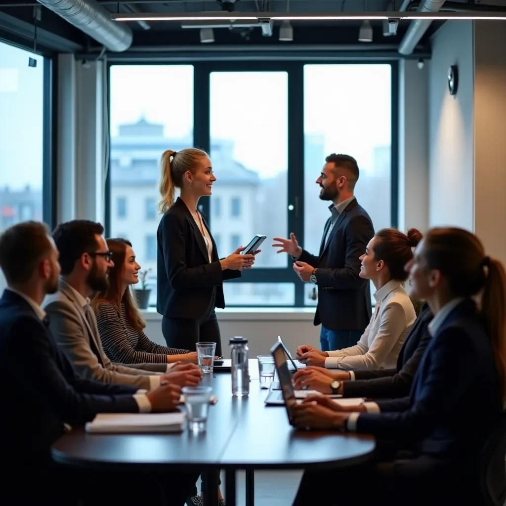 Modern office workspace